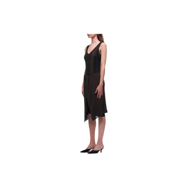 Bottega Veneta Sleeveless Dresses Women's Black-2