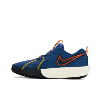 Nike Air Zoom G.T. Cut 3 Cushioning, Wear Resistant Low Top Children's Basketball Shoes Blue Orange Grade School