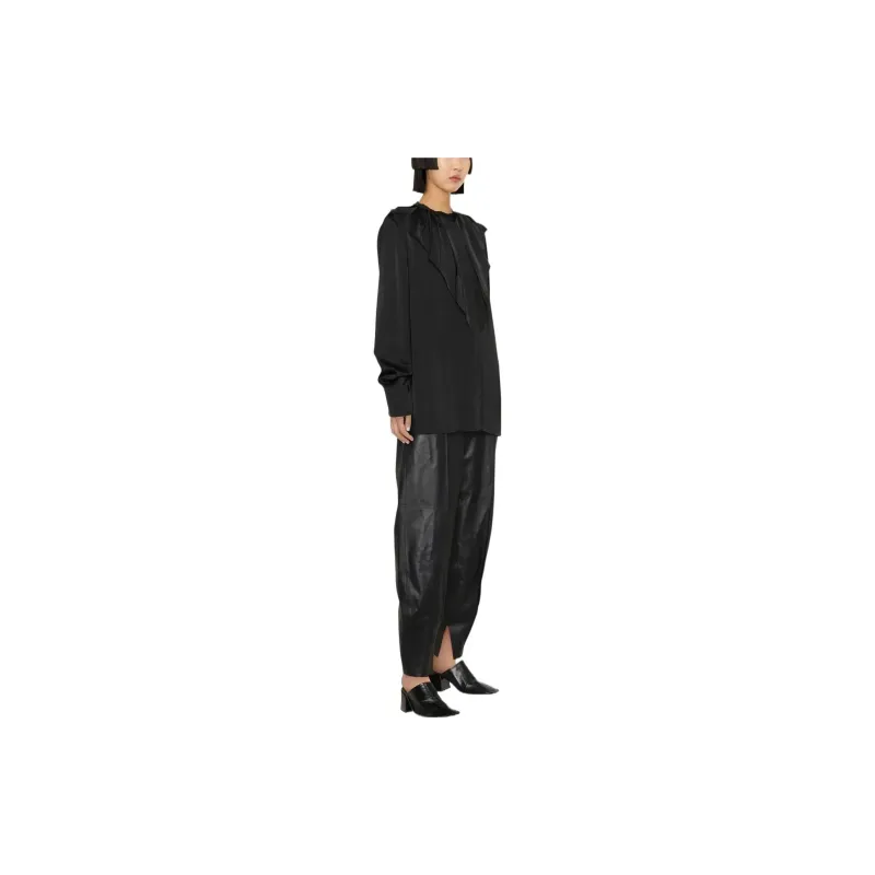 JIL SANDER Ruffled Crewneck Blouse-2