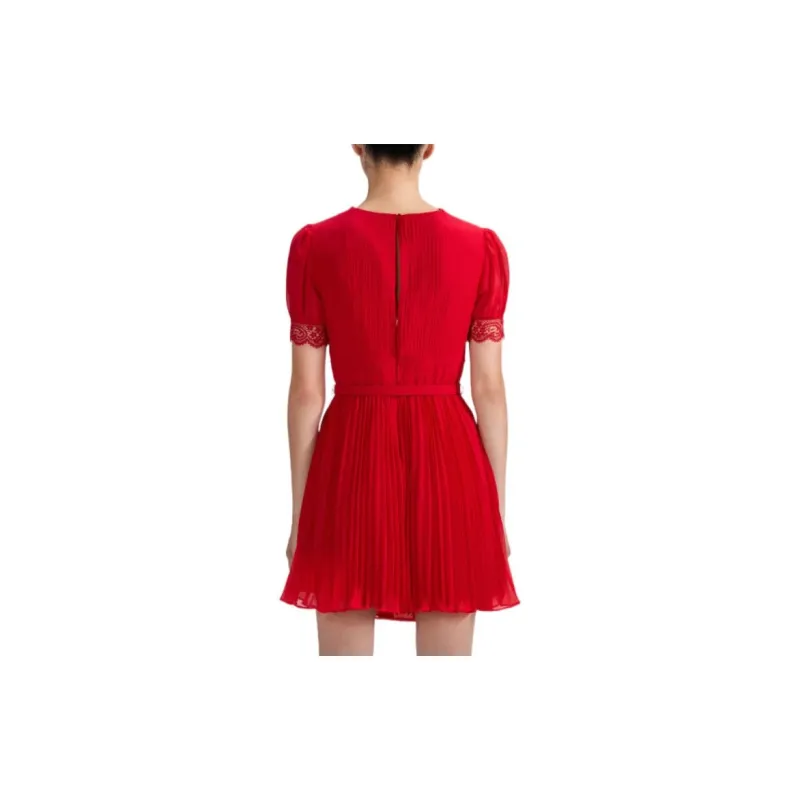 Self portrait Lace trim A line Minidress-2