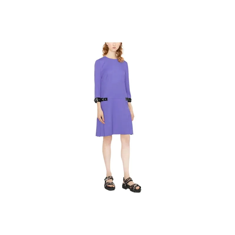 MOSCHINO Long-Sleeved Dresses Women's Purple-1