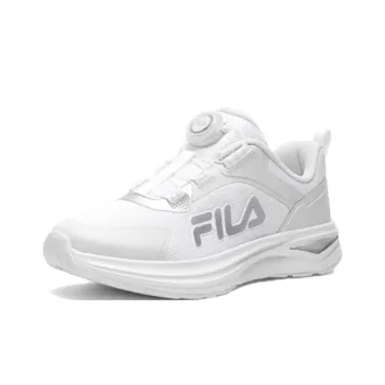 FILA KIDS Cushioning, Wear Resistant Low Top Kids' Running Shoes White Gray Teenagers