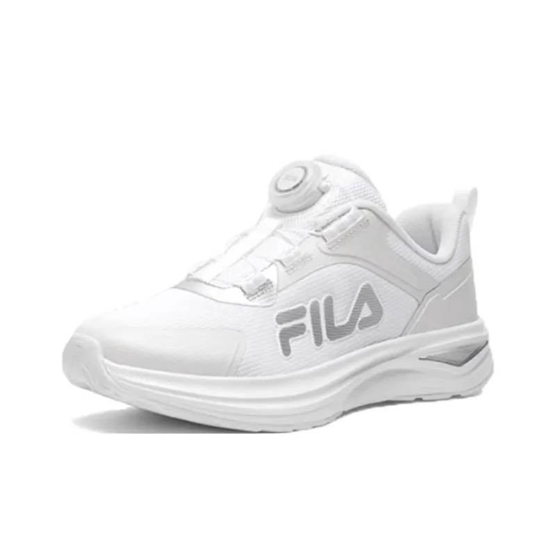 FILA KIDS Cushioning, Wear Resistant Low Top Kids' Running Shoes White Gray Teenagers-0