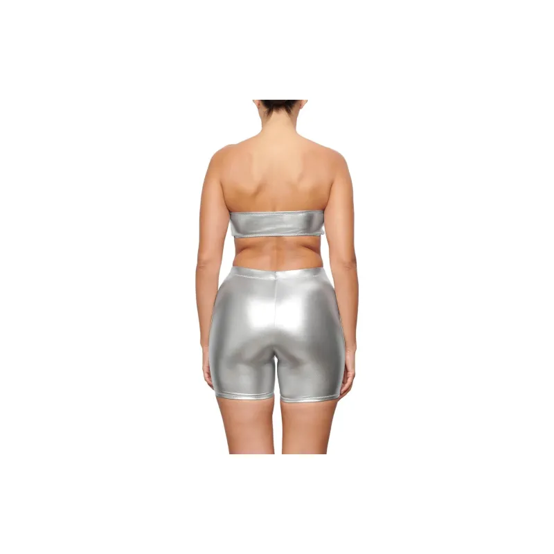 Skims Swimming Shorts Women's Silver-1