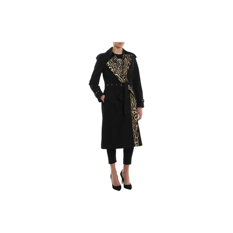 Burberry Trench Coats Women's Black-1