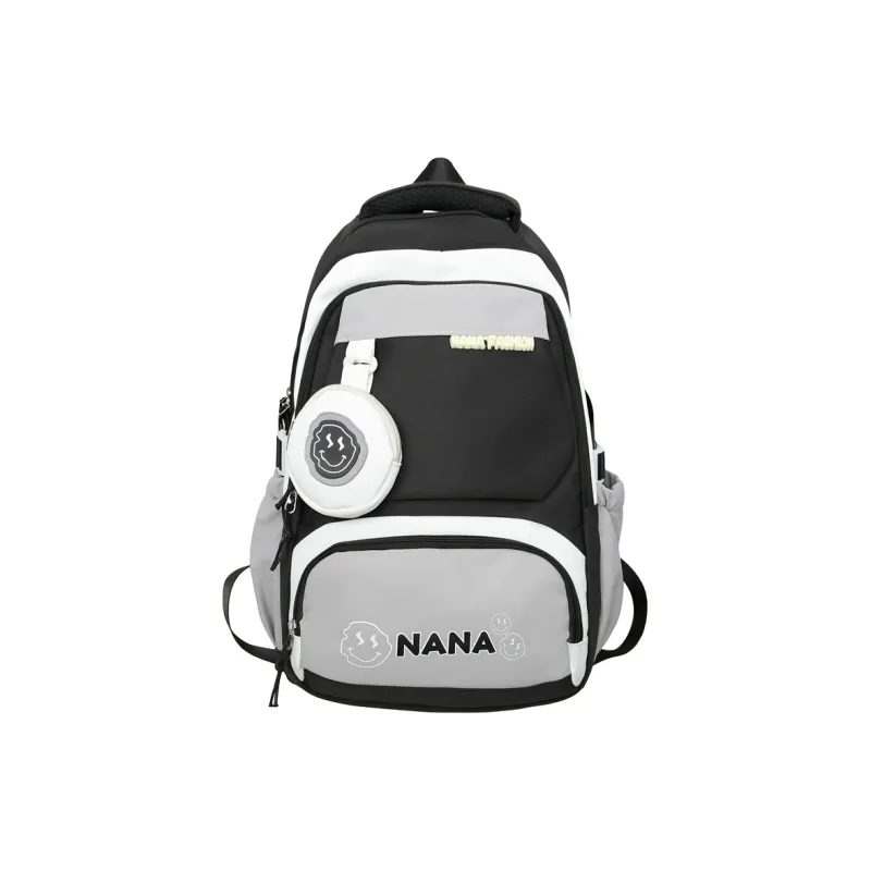 NX DOUGHNUT Nylon Backpack Unisex Gray/Black/Orange/Khaki/Light Green/Jasper-1