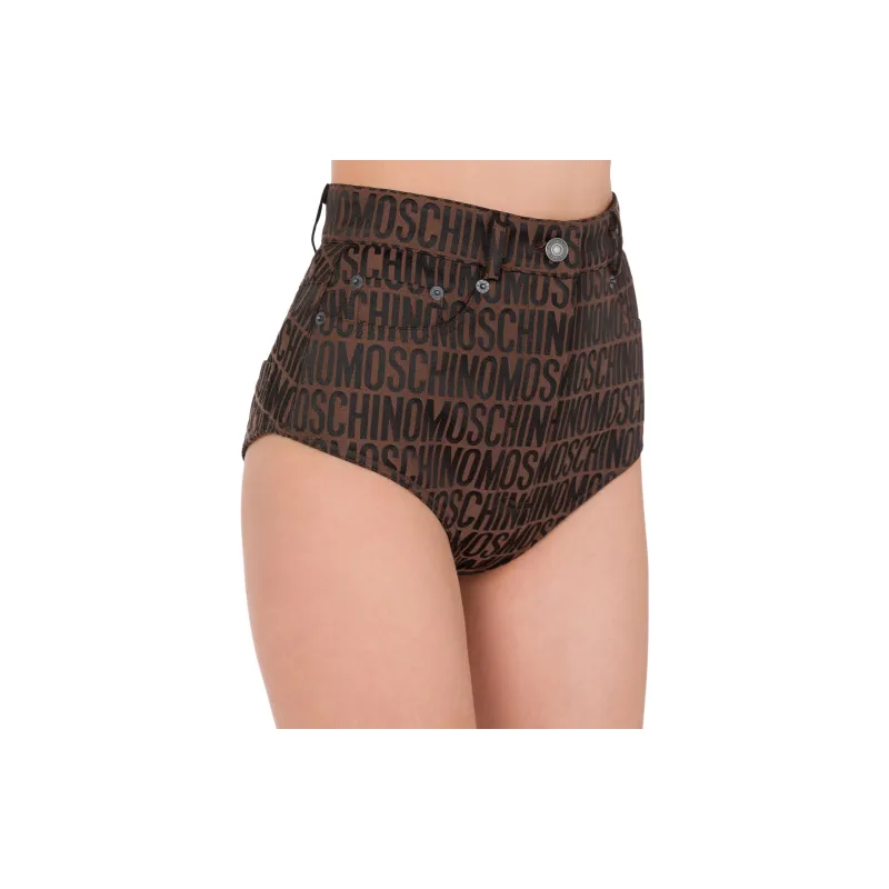 MOSCHINO Casual Shorts Women's Brown-2