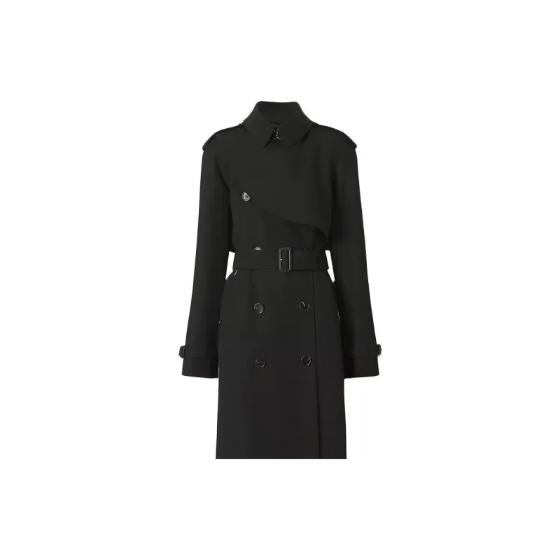 Burberry Trench Coat Women's Black-5