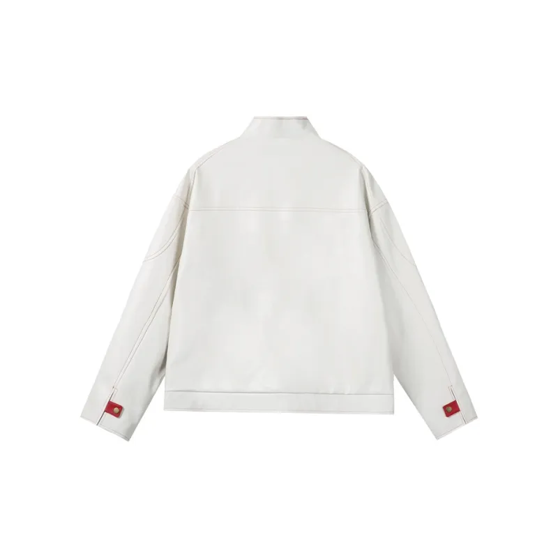 M MAICCO Jackets Unisex White-1