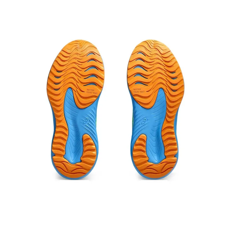 Asics Slip Resistant And Breathable Low Top Kids' Running Shoes Blue Teenagers-5