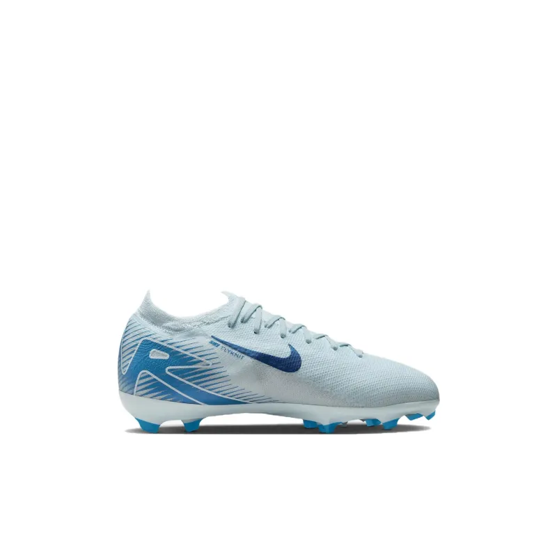 Nike Mercurial Vapor 16 Pro Anti Slip Wear Resistant Low Top Kids' Soccer Shoes Blue Kids'-1