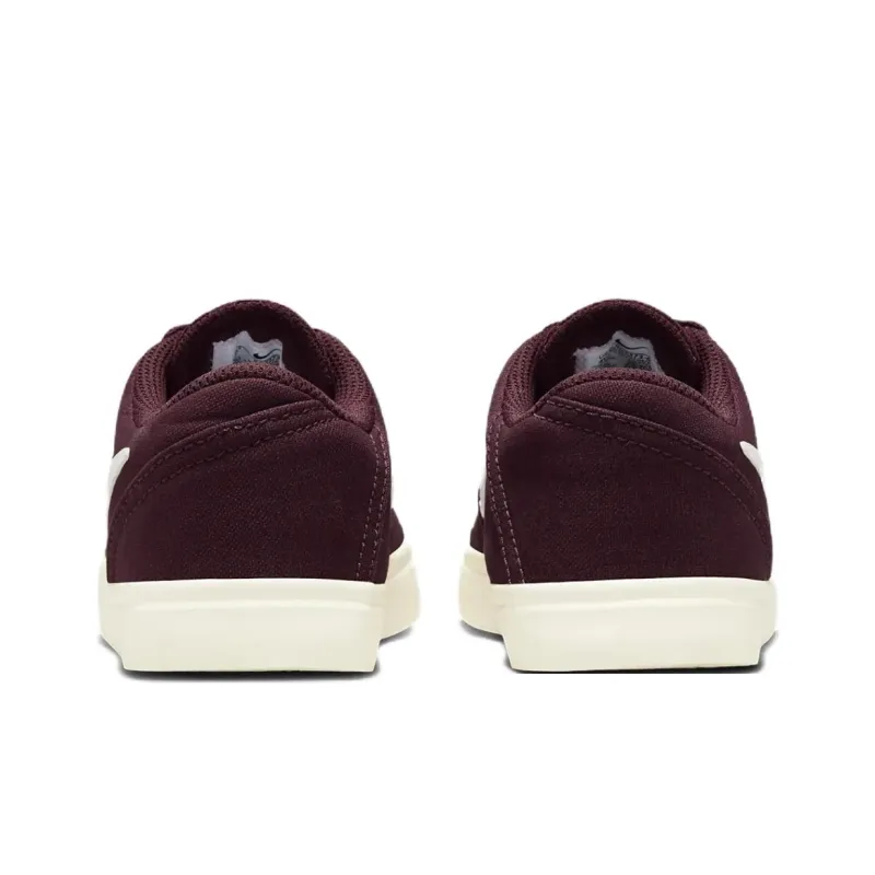 Nike SB Check Anti Slip Wear Resistant Low Top Kids' Skateboarding Shoes Burgundy Unisex-3