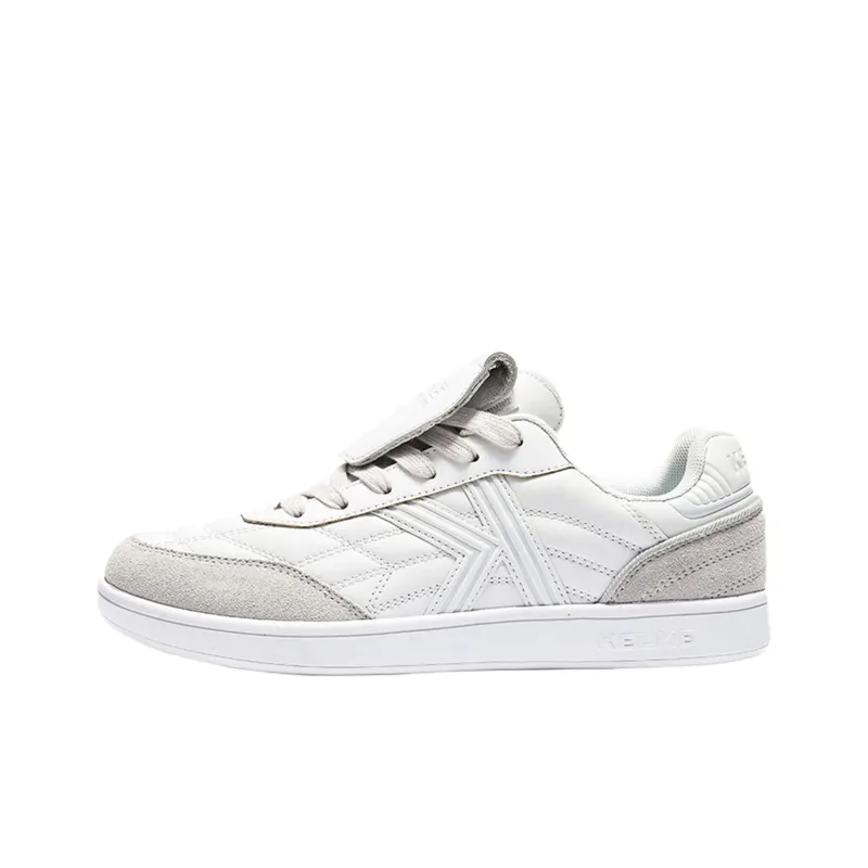 KELME Anti Slip Wear Resistant Low Top Skateboard Shoes Men's White Gray-0