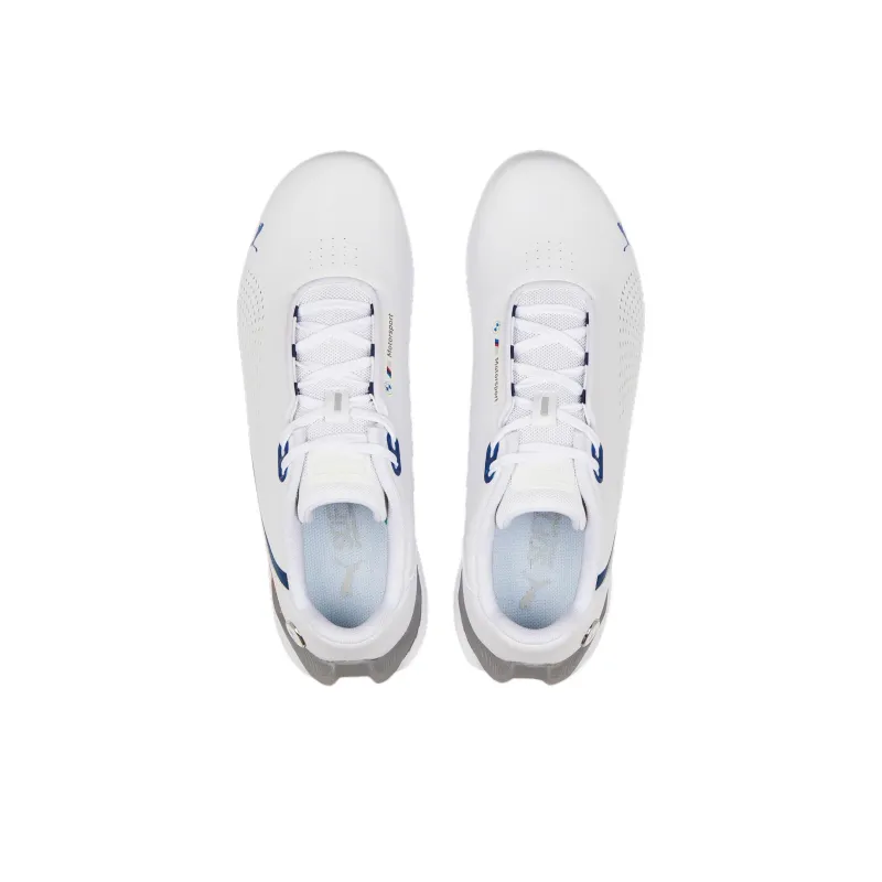 PUMA BMW M Motorsport Anti Slip Wear Resistant Kids Lifestyle Shoes White Gray Teenagers-3