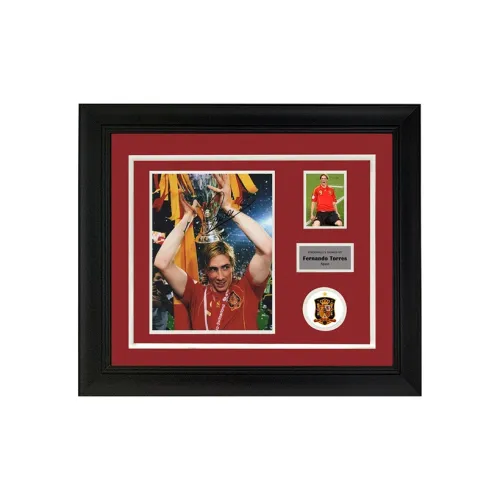 Three For 2008 UEFA European Football Championship Spain Team Photo Included SA Certificate Framed