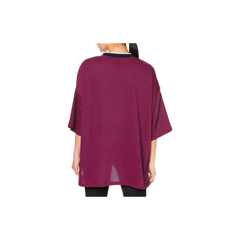 Champion Straight T-Shirt Japan Version Women's Burgundy-2