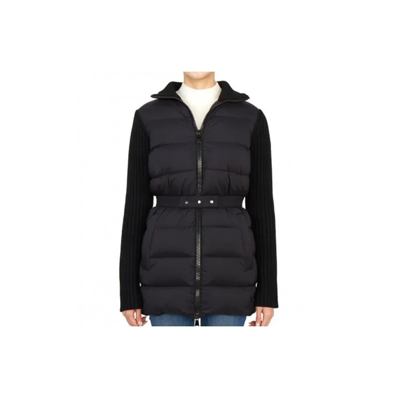 Moncler Logo Patch High Neck Coat-2