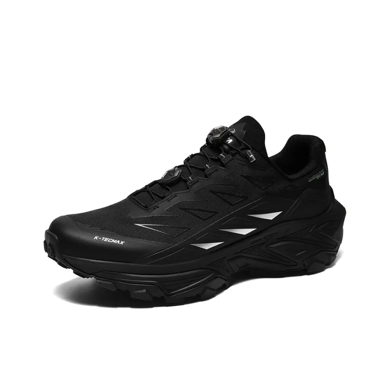 GLUNA Anti-Slip And Wear-Resistant Lightweight Low-Top Trail Running Running Shoes Unisex Black-1