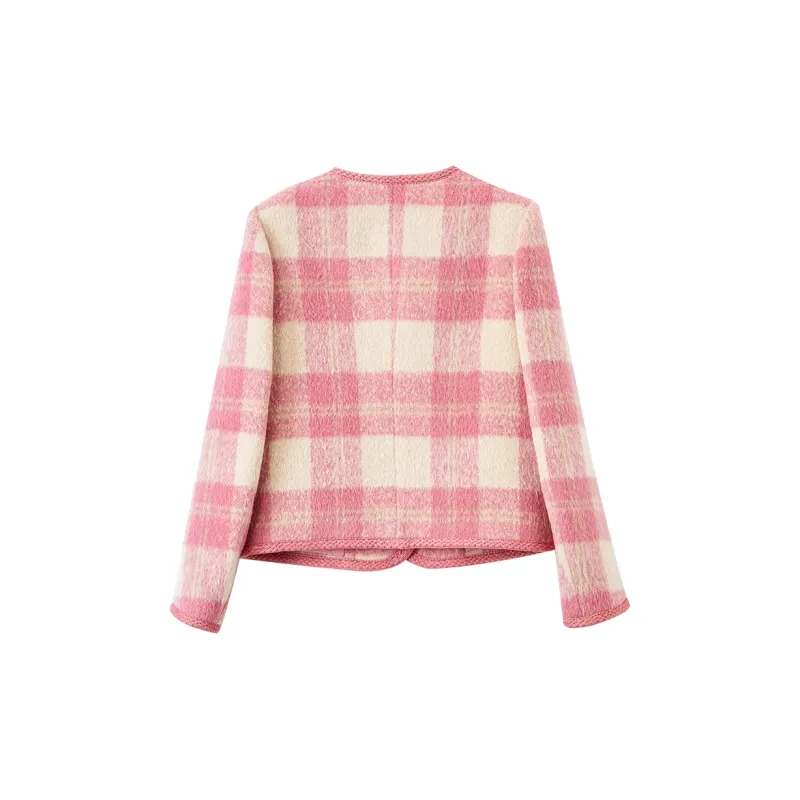 XIANGYING Jackets & Coats Women's Barbie Pink-1