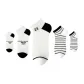 5 Pack (2 White Letter, 2 White Stripes, 1 White 23)