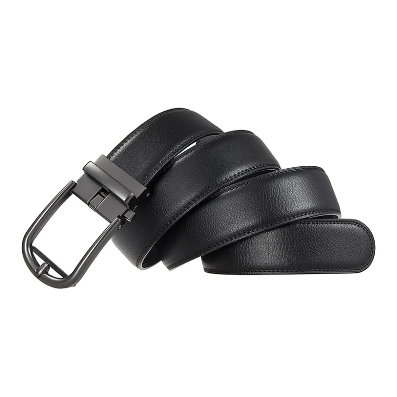Yalu Preferred Cow Split Leather Belts Men's 3.5CM-2