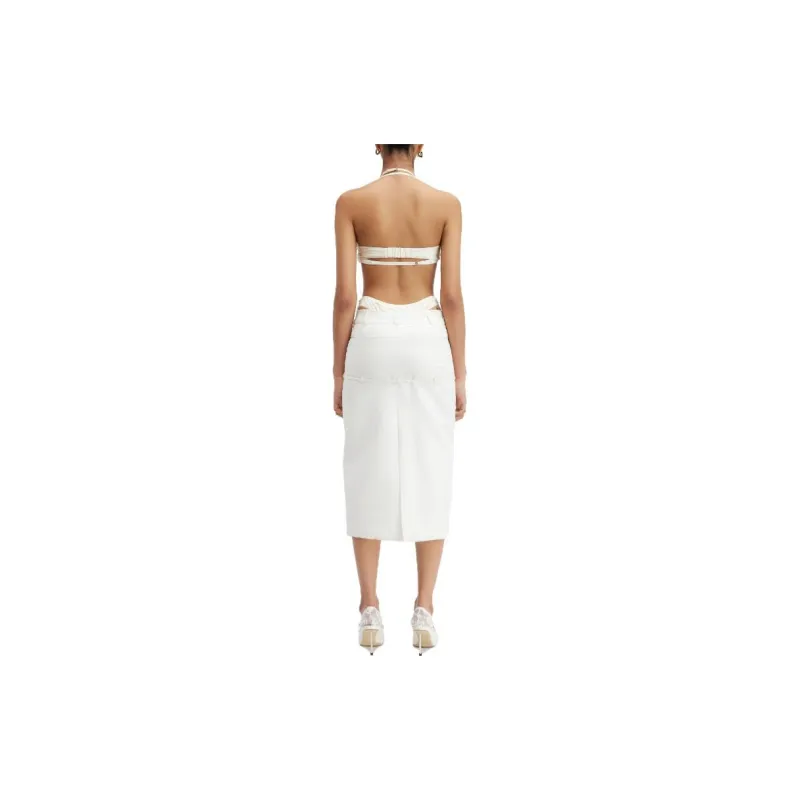 Jacquemus Casual Short Skirts Women's White-2