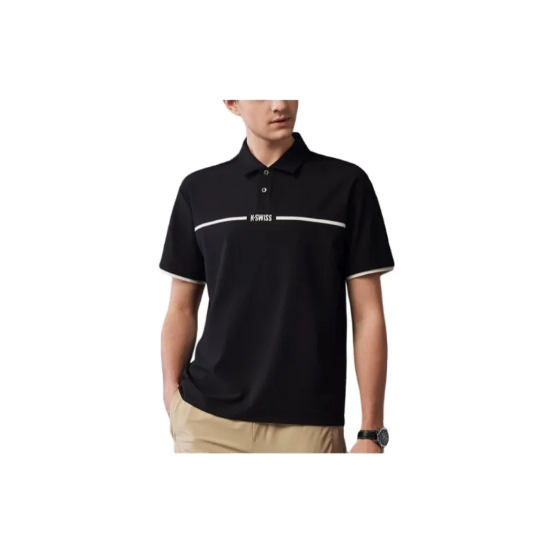 KSWISS Polo Shirt Men's Jet Black-1