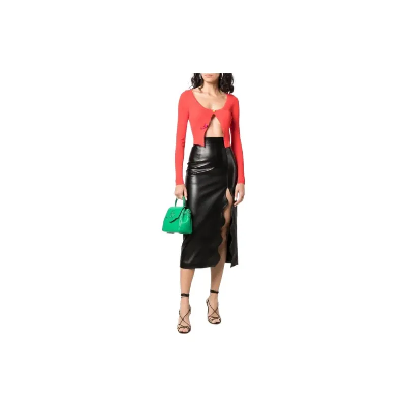 VERSACE SS22 Crop Top Women's Red-1