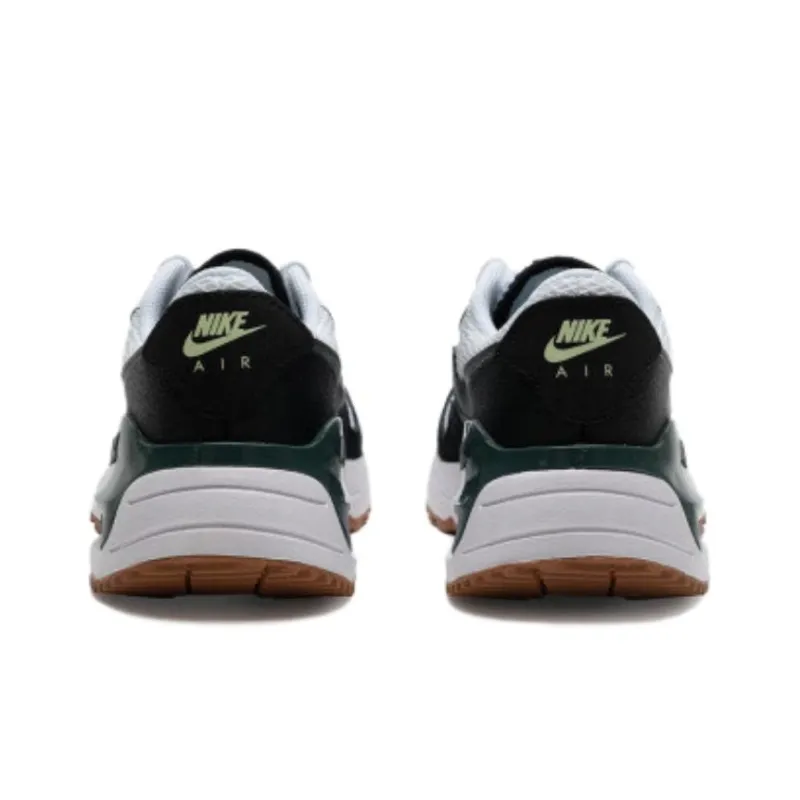 Nike Air Max SYSTM Abrasion Resistant Breathable Low Top Kids' Running Shoes White Black Green Teenagers-4