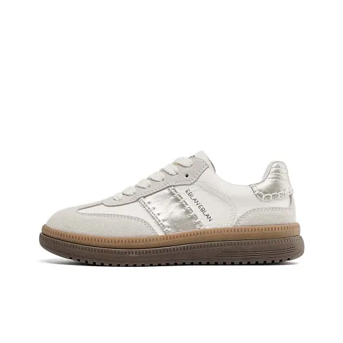 EBLAN Low Top Skateboard Shoes Women's Beige