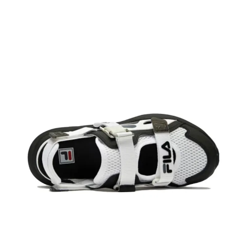 FILA KIDS Lynx Anti Slip Wear Resistant Children's Sandals Black White Unisex-4
