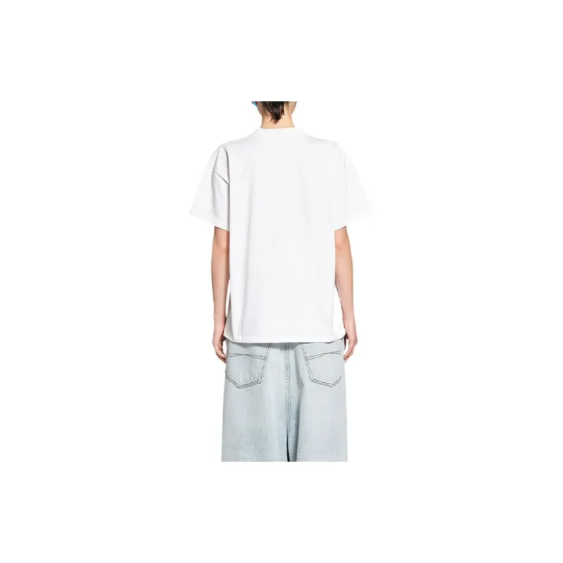 Balenciaga Chinese Valentine's Day T-Shirts Women's White-4