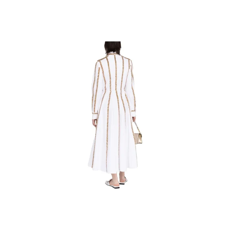 Valentino Long-Sleeved Dresses Women's White-2
