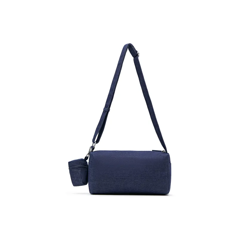 Champion Fabric+Artificial Leather Crossbody Bag Medium Size Unisex Smoke Gray/Champion Blue/Latte Brown/Black-9