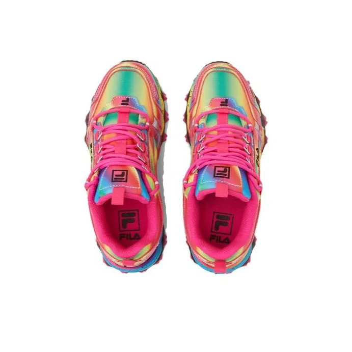 FILA KIDS Tr Cushioning Wear Resistant Kids Lifestyle Shoes Blue Pink Teenagers-3