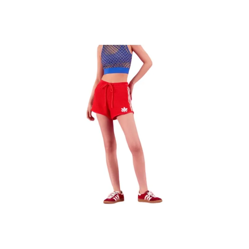 GUCCI X Adidas Knit Shorts Red-2