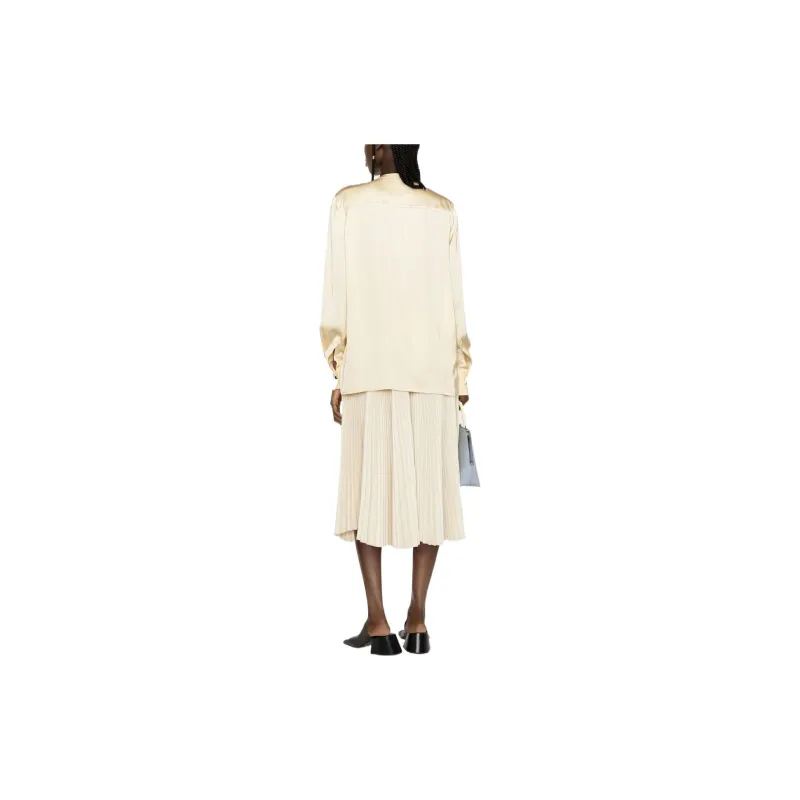 JIL SANDER Ruffled Crewneck Blouse-2