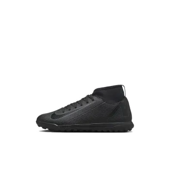 Nike Mercurial Superfly 10 Anti Slip Wear Resistant High Top Kids' Soccer Shoes Black Kids'