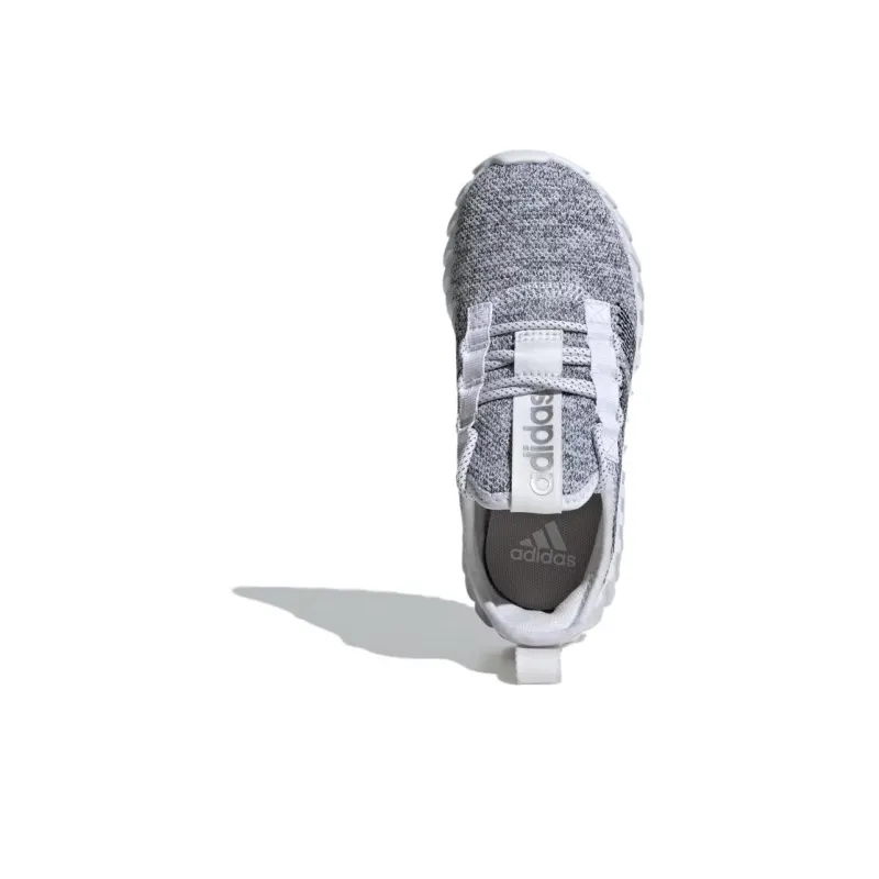 Adidas Neo Kaptir Flow Anti Slip Wear Resistant Low Top Kids' Running Shoes Gray Kids'-4