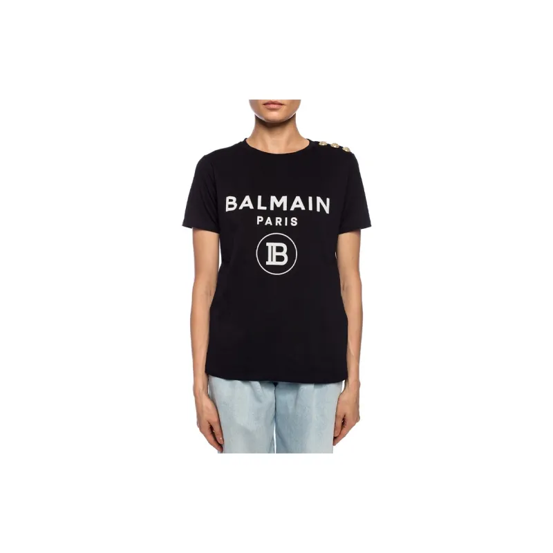 BALMAIN T-Shirts Women's Black-2