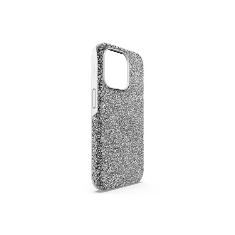 Swarovski Crystal TPU PC Material Dazzling Phone Cases For IPhone 15 Pro Girlish-3