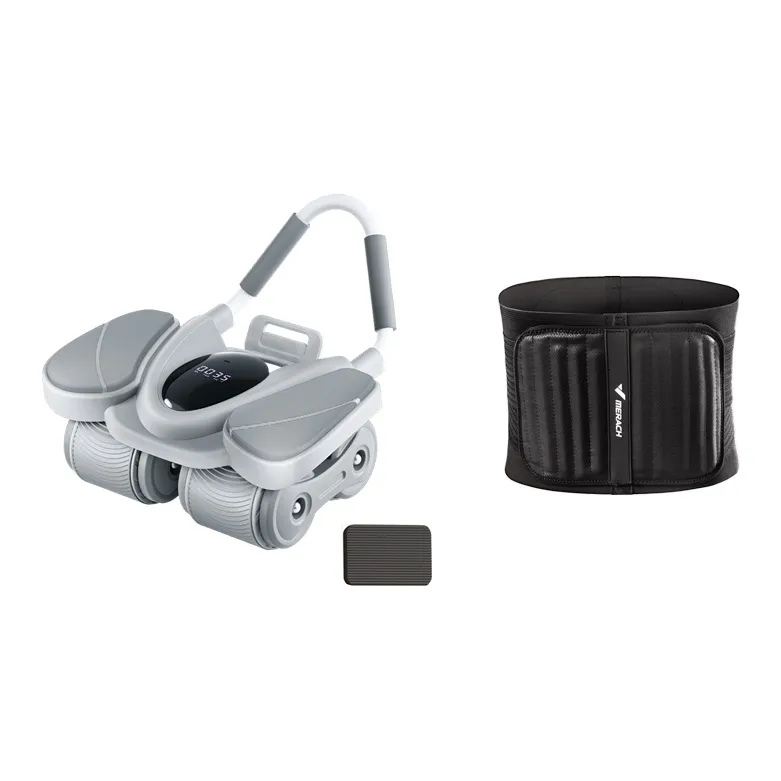 MERACH Abdominal Rollers Elbow Support Gray Set Unisex-12