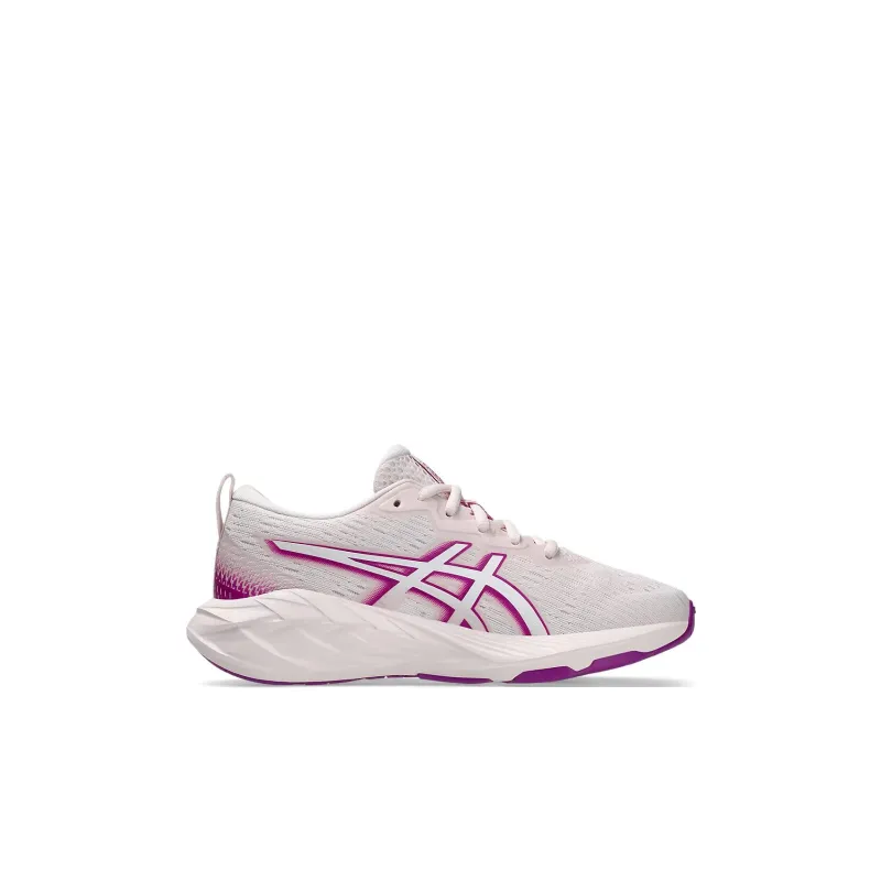 Asics Novablast 4 Anti Slip And Wear Resistant Rebound Low Top Kids' Running Shoes Pink Purple Kids'-1