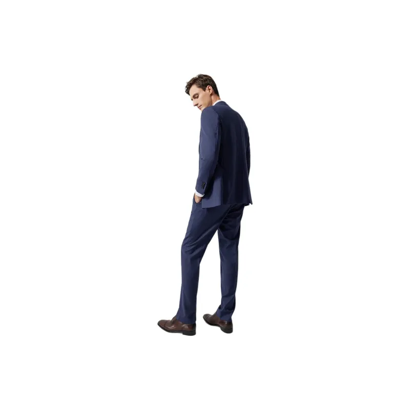 BY CREATIONS Suit Trouser Men's Red And Blue Stripes-0