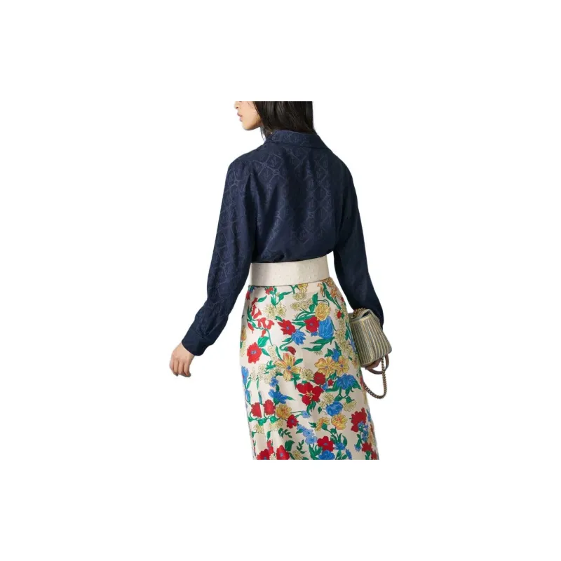 GUCCI Shirts Women's Blue-2
