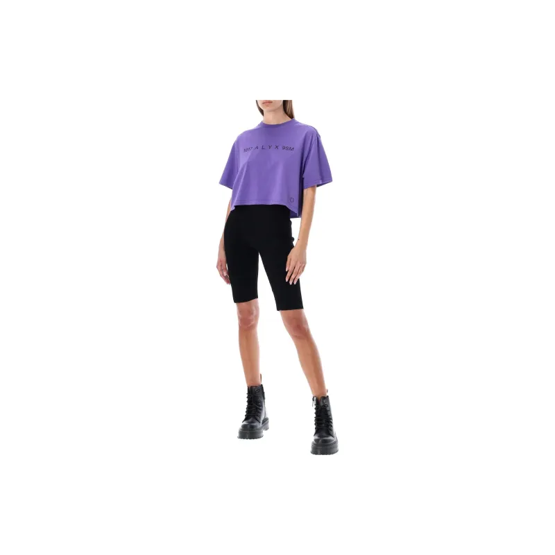 1017 ALYX 9SM Logo Printed Crewneck Cropped T Shirt-3
