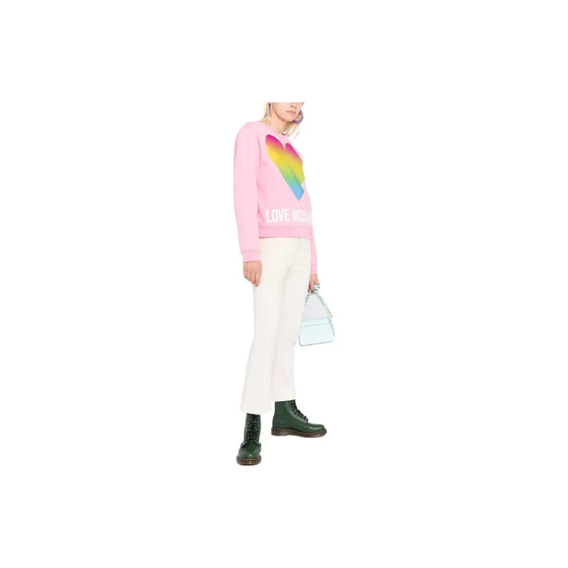 LOVE MOSCHINO Sweatshirts Women's Pink-3
