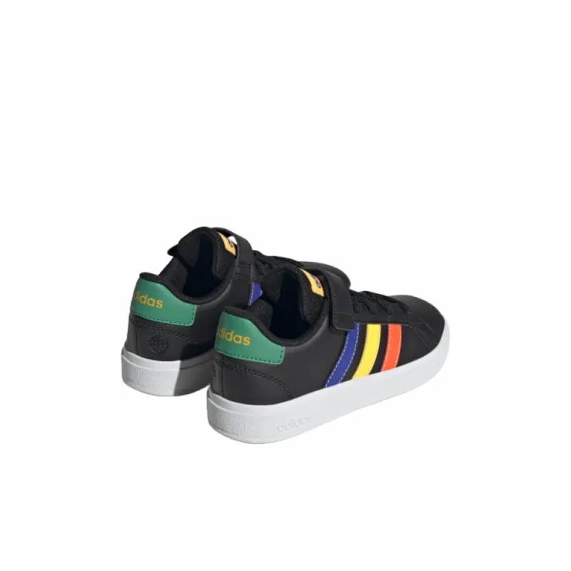 Adidas Sportswear Anti-Slip Wear-Resistant Low-Top Kids' Skateboarding Shoes Black Kids'-4