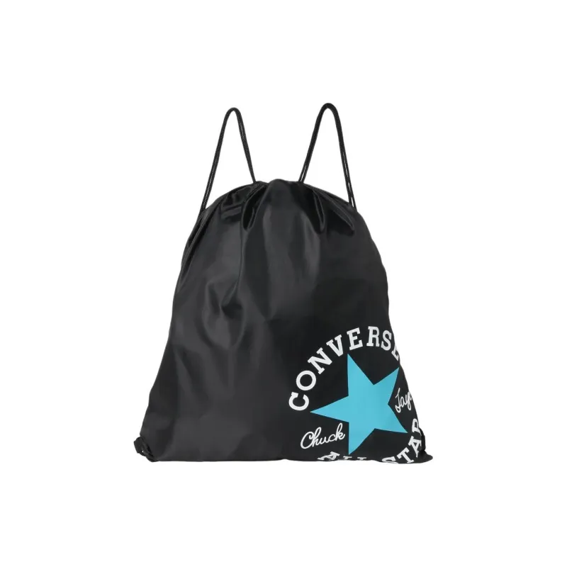 Converse Polyester Backpack Large Size Unisex Black & Blue-1