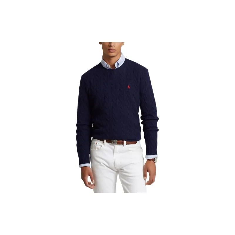 Polo Ralph Lauren Pony Embroidered Cable Knit Jumper-4